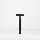 Rasoir de sureté noir mat Bivouak fabriqué en France