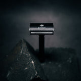 Rasoir zéro déchet en acier inoxydable noir mat Bivouak fabriqué en France