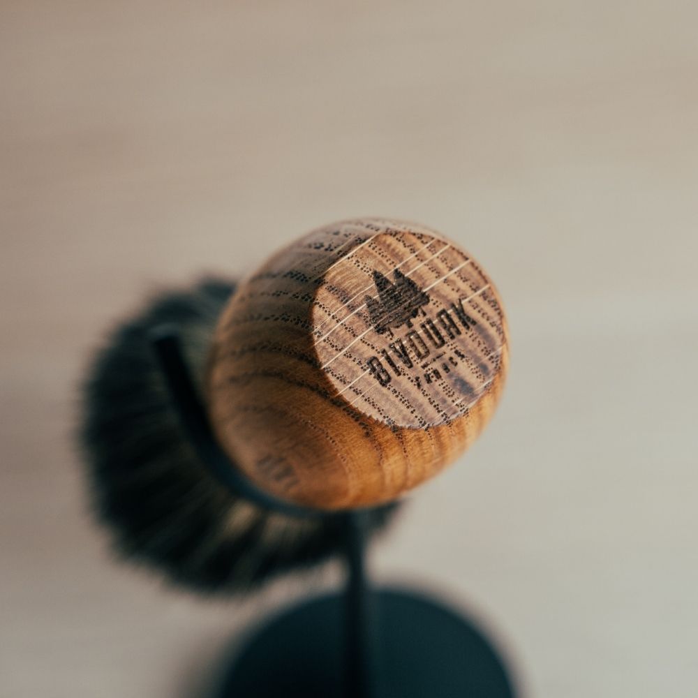 Blaireau de rasage traditionnel Bivouak fabriqué en France