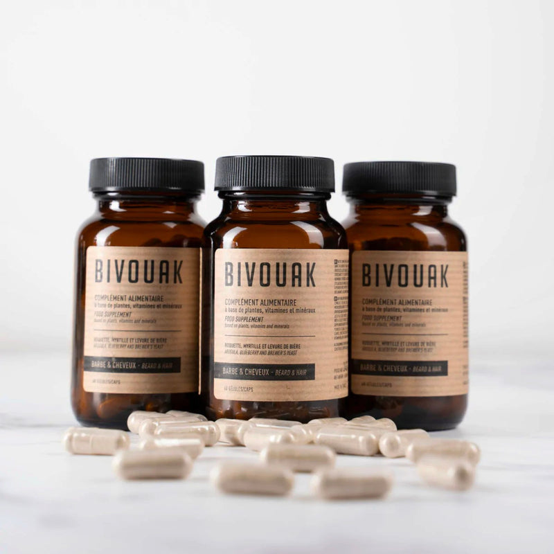 Cure 3 mois Complément pousse de Barbe et Cheveux Bivouak